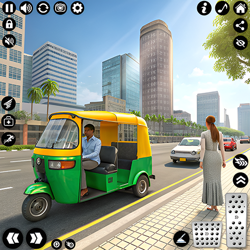 City Tuk Tuk Rickshaw Driver